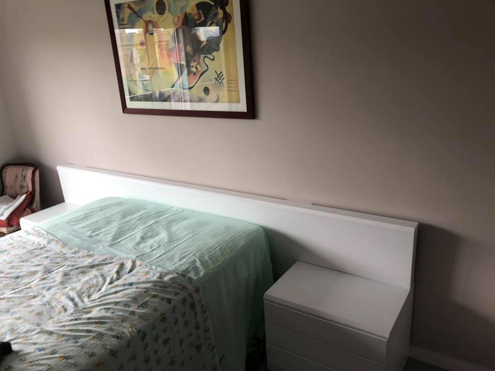 Lacado de muebles de dormitorio y cabezal